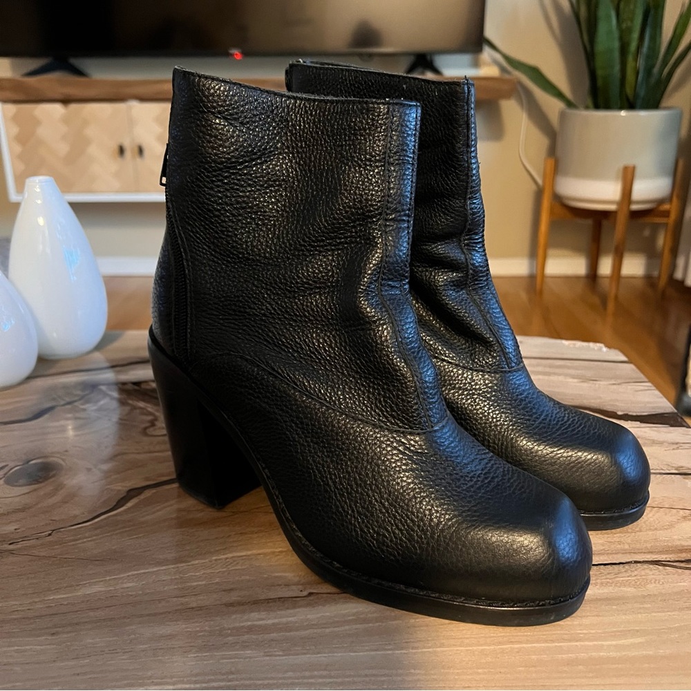 Jeffrey Campbell Leather Heel Booties